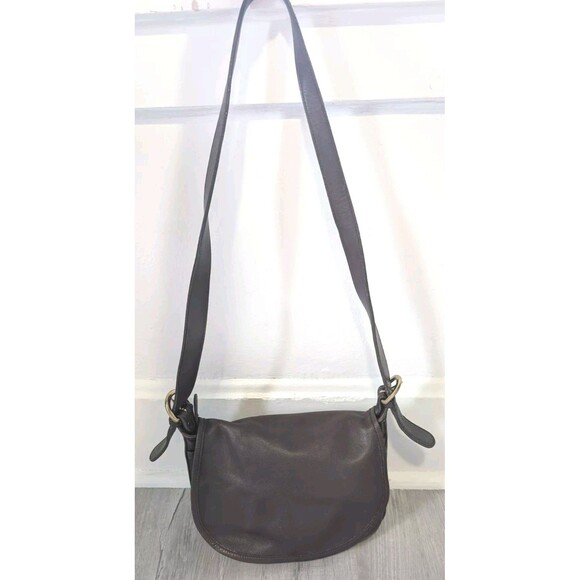 Vintage Coach Brown Leather Fletcher Shoulder Bag Messenger Crossbody Flap 4150 - Picture 1 of 16